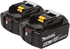 Makita - 18 Volt Lithium-Ion Power Tool Battery - 6 Ahr Capacity, 55 min Charge Time, Series LXT - Makers Industrial Supply