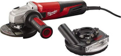 Milwaukee Tool - 5" Wheel Diam, 11,000 RPM, Corded Angle & Disc Grinder - 5/8-11 Spindle, 120 Volts, 13 Amps - Makers Industrial Supply