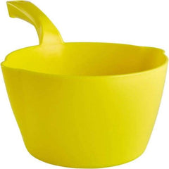 Remco - 64 oz Yellow Polypropylene Round Bottom Scoop - 8.3" Wide x 4-1/2" Deep Bowl, 5-1/2" Handle Length, 13" OAL - Makers Industrial Supply