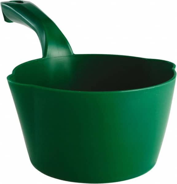 Remco - 32 oz Green Polypropylene Round Bottom Scoop - 6.8" Wide x 5.3" Deep Bowl, 5-1/2" Handle Length, 11.6" OAL - Makers Industrial Supply