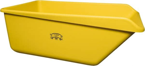 Remco - 149 Gal Yellow Rectangular Polyethylene Tub - 21-3/4" High x 32" Diam - Makers Industrial Supply