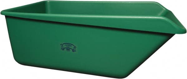 Remco - 149 Gal Green Rectangular Polyethylene Tub - 21-3/4" High x 32" Diam - Makers Industrial Supply