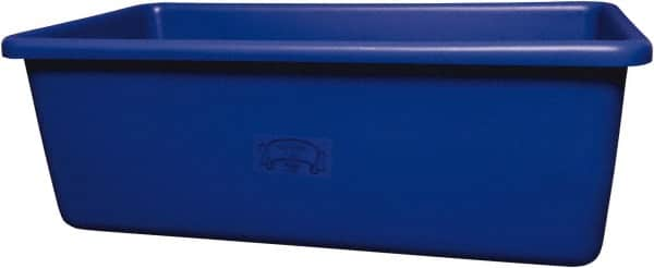 Remco - 70 Gal Blue Rectangular Polyethylene Tub - 17" High x 26-1/2" Diam - Makers Industrial Supply