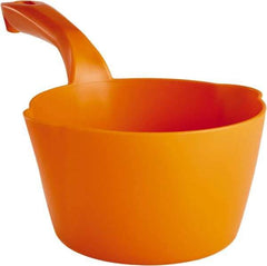 Remco - 32 oz Orange Polypropylene Round Bottom Scoop - 6.8" Wide x 5.3" Deep Bowl, 5-1/2" Handle Length, 11.6" OAL - Makers Industrial Supply