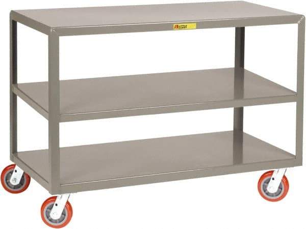 Little Giant - Mobile Table - Fixed Leg, Gray, 60" Long x 30" Deep x 34" High - Makers Industrial Supply