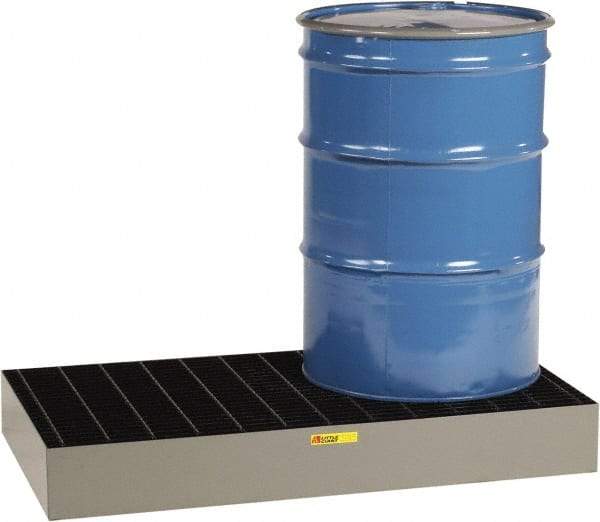 Little Giant - 33 Gal Sump Capacity, Steel Platform - Low Profile - 51" Long x 26" Wide x 6-1/2" High, 3,000 Lb Capacity - Makers Industrial Supply