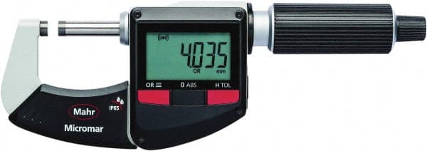 Mahr - MICROMAR 40 EWRI DIGITAL MICROMETER - 0-1", .00005"Resolution, Integrated Wireless Output - Makers Industrial Supply