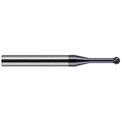 Harvey Tool - 3/16" Cut Diam, 3/16" Shank Diam, Solid Carbide Double Cut Sphere Burr - Exact Industrial Supply