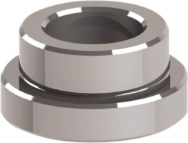 Jergens - Ball Lock System Compatible, Reverse Mount Modular Fixturing Receiver Bushing - 20mm ID x 1.095" OD, 1.095" Overall Height - Makers Industrial Supply