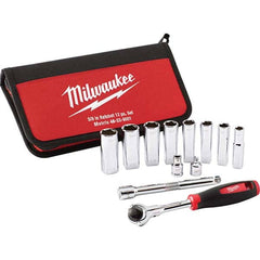 Milwaukee Tool - Socket Sets Measurement Type: Metric Drive Size: 3/8 - Makers Industrial Supply