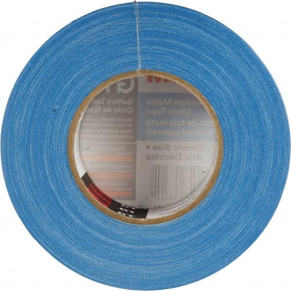 3M - 2" x 50m Blue Gaffers Tape - 11 mil, Rubber Adhesive, Cotton Cloth Backing, Series GT2 - Makers Industrial Supply