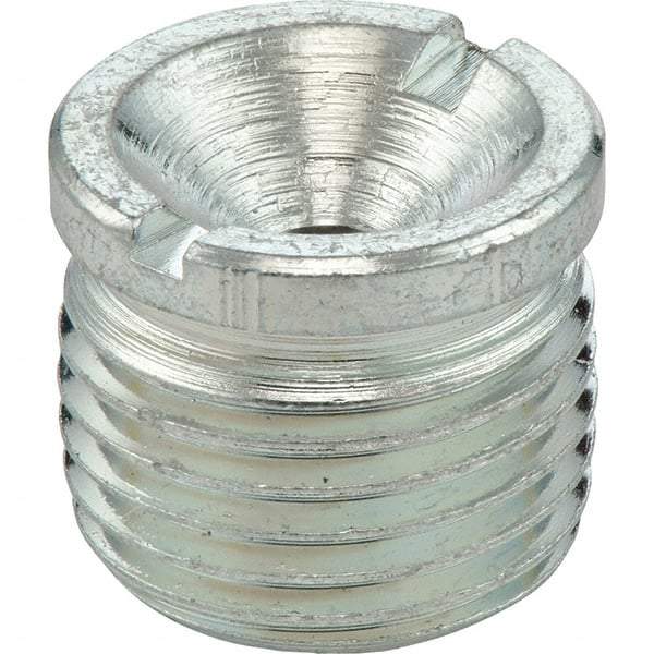 Umeta - Straight Head Angle, 1/4-28 SAE-LT Steel Standard Grease Fitting - 1-5/8" Overall Height - Makers Industrial Supply