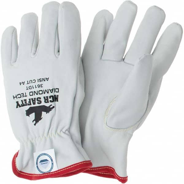 MCR Safety - Size 2XL, ANSI Cut Lvl A4, Puncture Lvl 3, Goatskin Leather Cut Resistant Gloves - Makers Industrial Supply