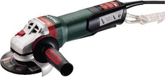 Metabo - 5" Wheel Diam, 11,000 RPM, Corded Angle & Disc Grinder - 5/8-11 Spindle, 120 Volts, 14.5 Amps - Makers Industrial Supply