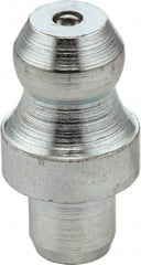 Umeta - Straight Head Angle, M8 Drive-In Stainless Steel Drive-In Grease Fitting - 10mm Hex, 15mm Overall Height, 5.5mm Shank Length - Makers Industrial Supply