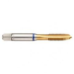 42437 3B 3-Flute Cobalt Blue Ring Spiral Point Plug Tap-TiN - Makers Industrial Supply