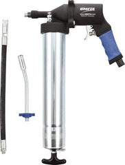 Umeta - Flexible & Rigid Air-Operated Grease Gun - 16 oz Capacity, 1/8 Thread Outlet, Cartridge & Suction Fill - Makers Industrial Supply