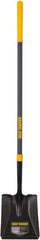 True Temper - 10-3/8" High x 9-3/4" Wide Square Steel Shovel - 47" Long Fiberglass Straight Handle, Turned - Makers Industrial Supply