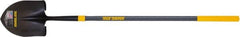 True Temper - 10-5/8" High x 8-7/8" Wide Round Steel Shovel - 47" Long Fiberglass Straight Handle, Turned - Makers Industrial Supply