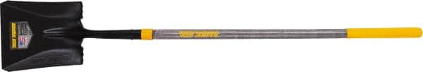 True Temper - 10-3/8" High x 9-3/4" Wide Square Steel Shovel - 45" Long Wood Straight Handle, Turned - Makers Industrial Supply