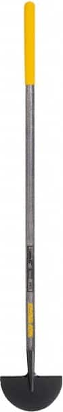 True Temper - 4-3/4" High x 9" Wide Round Steel Spade - 48" Long Wood Straight Handle, Front Turned - Makers Industrial Supply