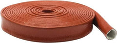 Atlantex - 1-3/4" ID Red/Orange Knit Firesleeve for Hoses - 50' Long, -65 to 500°F - Makers Industrial Supply