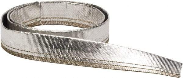 Atlantex - 1" ID Silver Radiant Heat Shield for Hoses - 25' Long, -40 to 425°F - Makers Industrial Supply