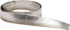 Atlantex - 3-1/2" ID Silver Radiant Heat Shield for Hoses - 25' Long, -40 to 425°F - Makers Industrial Supply