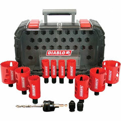 Freud - Hole Saw Kits Minimum Saw Diameter (Inch): 7/8 Maximum Saw Diameter (Inch): 2-9/16 - Makers Industrial Supply