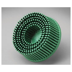 Scotch-Brite Roloc Bristle Disc RD-ZB 50 TR Green 1″ × 5/8″ - Makers Industrial Supply