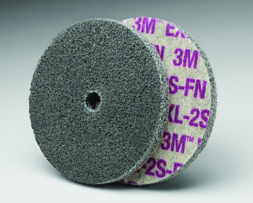 6 x 1 x 1/2" - 2SFIN Grade - Scotch-Brite™ EXL Unitized Deburring Wheel - Makers Industrial Supply