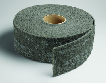 4'' x 30 ft. - Grade S Very Fine Grit - Scotch-Brite Clean & Finish Non Woven Abrasive Roll - Makers Industrial Supply