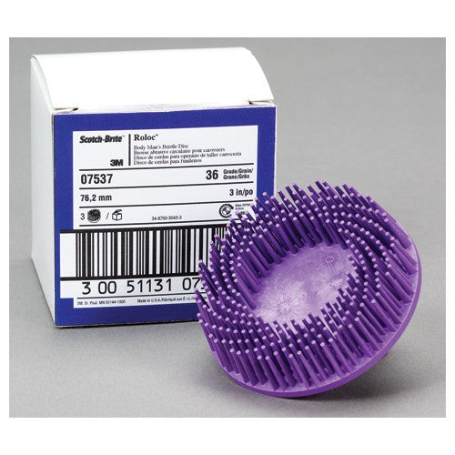 Scotch-Brite Roloc Body Man's Bristle Disc 07536 RD-ZB 36 2″ - Makers Industrial Supply