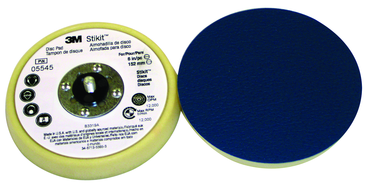 6 x 3/8" - 5/16-24 External Stikit(TM) Low Profile Disc Pad 20354 - Makers Industrial Supply