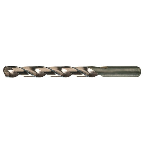 #27 RHS / RHC HSS-CO 8% (M42) 135 Degree Split Point Heavy Duty Cobalt Drill - Straw / Gold Oxide - Exact Industrial Supply