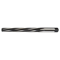 #4/0 LHS / RHC HSS Straight Shank Helical Flute Taper Pin Reamer - Bright - Exact Industrial Supply