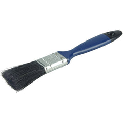 1″ Varnish Brush, Black China Bristle Fill, 2″ Trim Length, Blue Foam Handle - Makers Industrial Supply