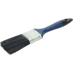 1-1/2″ Varnish Brush, Black China Bristle Fill, 2-1/4″ Trim Length, Blue Foam Handle - Makers Industrial Supply