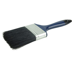 3″ Varnish Brush, Black China Bristle Fill, 3″ Trim Length, Blue Foam Handle - Makers Industrial Supply