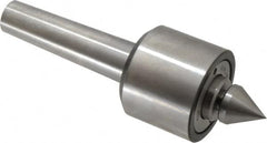 Riten - MT4 Taper Shank, 2-7/8" Head Diam Live Center - 5,500 Max RPM, 3-5/16" Head Length, 1-1/4" Point Diam, 1/4" Point Len, 550 Lb Max Workpc, 2-15/16" OAL, Male Point - Makers Industrial Supply