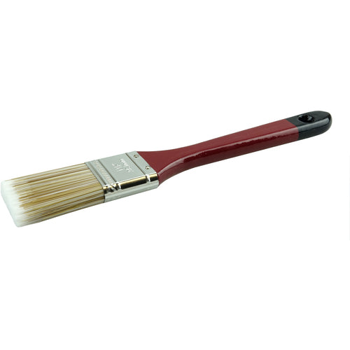 1-1/2″ Flat Sash Brush, Poly/Nylon Fill, 2-1/4″ Trim Length, Red Foam Handle - Makers Industrial Supply