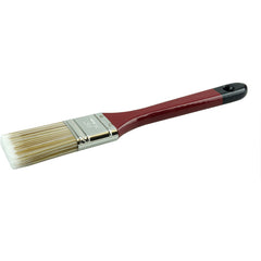 1-1/2″ Flat Sash Brush, Poly/Nylon Fill, 2-1/4″ Trim Length, Red Foam Handle - Makers Industrial Supply