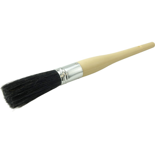 #8 15/16″ Oval Sash Brush, Black China Bristle, 3″ Trim Length, Plain Foam Handle - Makers Industrial Supply