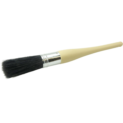 #101-1/16″ Oval Sash Brush, Black China Bristle, 3″ Trim Length, Plain Foam Handle - Makers Industrial Supply