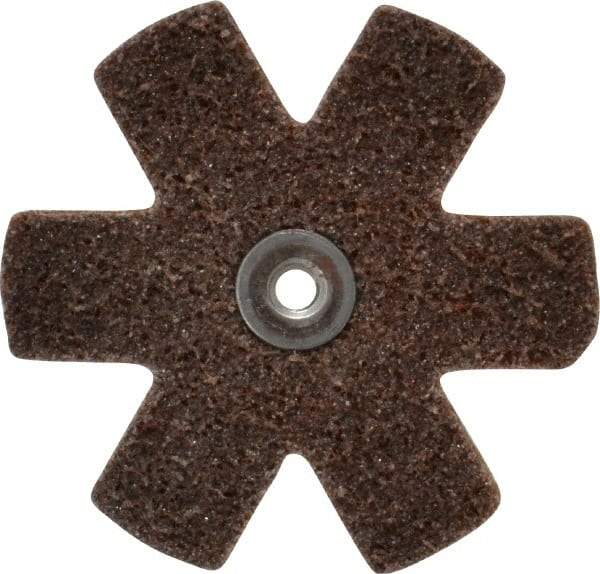 Superior Abrasives - 3" Diam Nonwoven Sanding Star - Coarse Grade, Eyelet, 8,000 RPM - Makers Industrial Supply