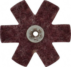 Superior Abrasives - 3" Diam Nonwoven Sanding Star - Medium Grade, Eyelet, 8,000 RPM - Makers Industrial Supply