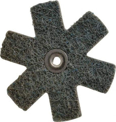 Superior Abrasives - 3" Diam Nonwoven Sanding Star - Very Fine Grade, Eyelet, 8,000 RPM - Makers Industrial Supply