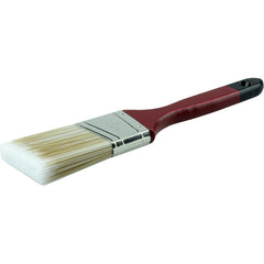 2″ Angled Sash Brush, Poly/Nylon Fill, 2-1/2″ Trim Length, Red Foam Handle - Makers Industrial Supply