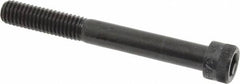 Made in USA - 3/8-16 UNC Hex Socket Drive, Socket Cap Screw - Alloy Steel, Black Oxide Finish, Partially Threaded, 3-1/4" Length Under Head - Makers Industrial Supply