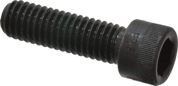 Made in USA - 7/16-14 UNC Hex Socket Drive, Socket Cap Screw - Alloy Steel, Black Oxide Finish, Fully Threaded, 1-1/2" Length Under Head - Makers Industrial Supply